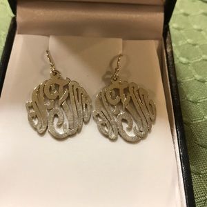NFM monogram never worn earrings